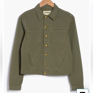 L’Agence Jean jacket Celine Collared Utility Jacket Juniper size Small